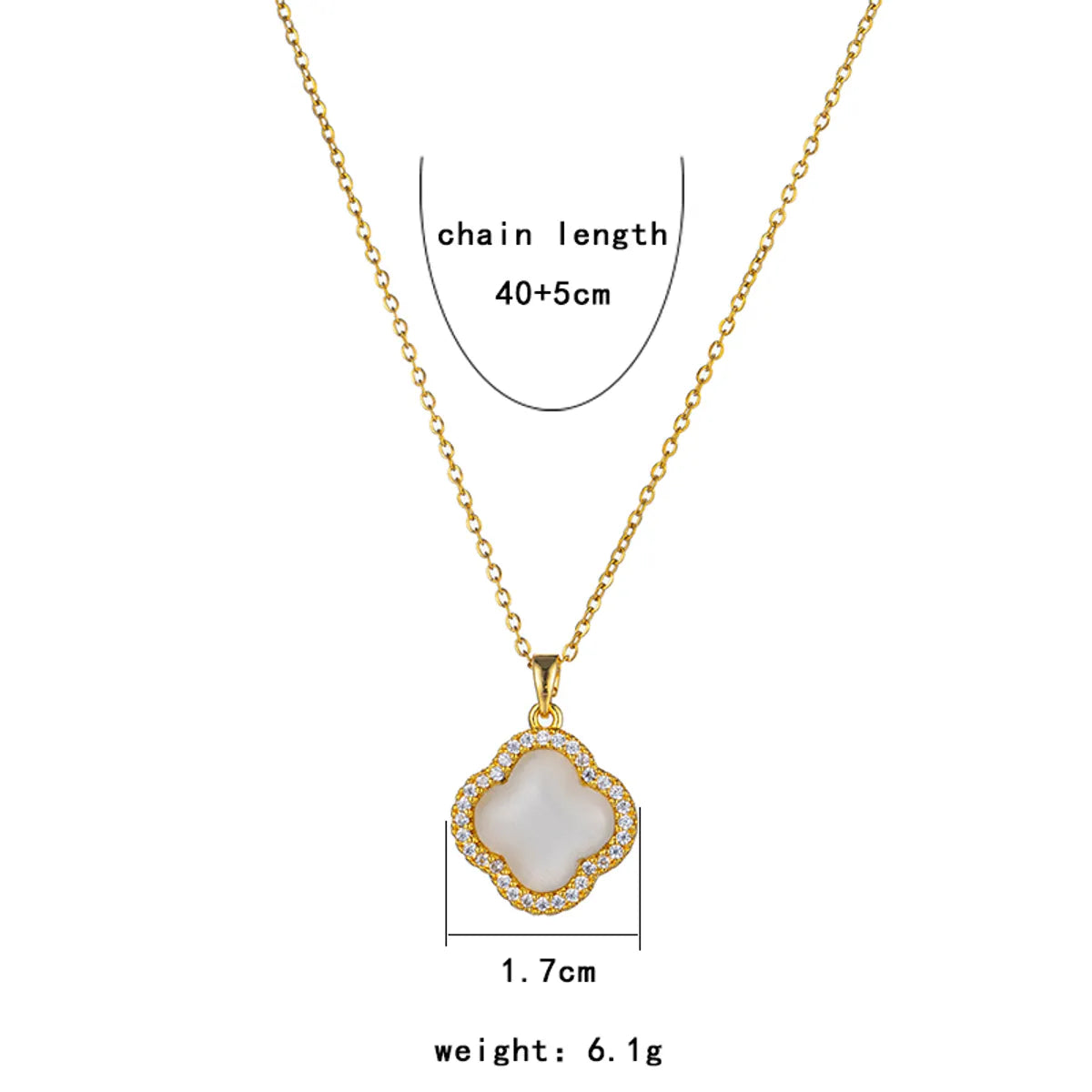 Wholesale Jewelry Elegant Lady Streetwear Geometric Flower Butterfly 304 Stainless Steel Acrylic Zircon 18K Gold Plated Inlay Pendant Necklace