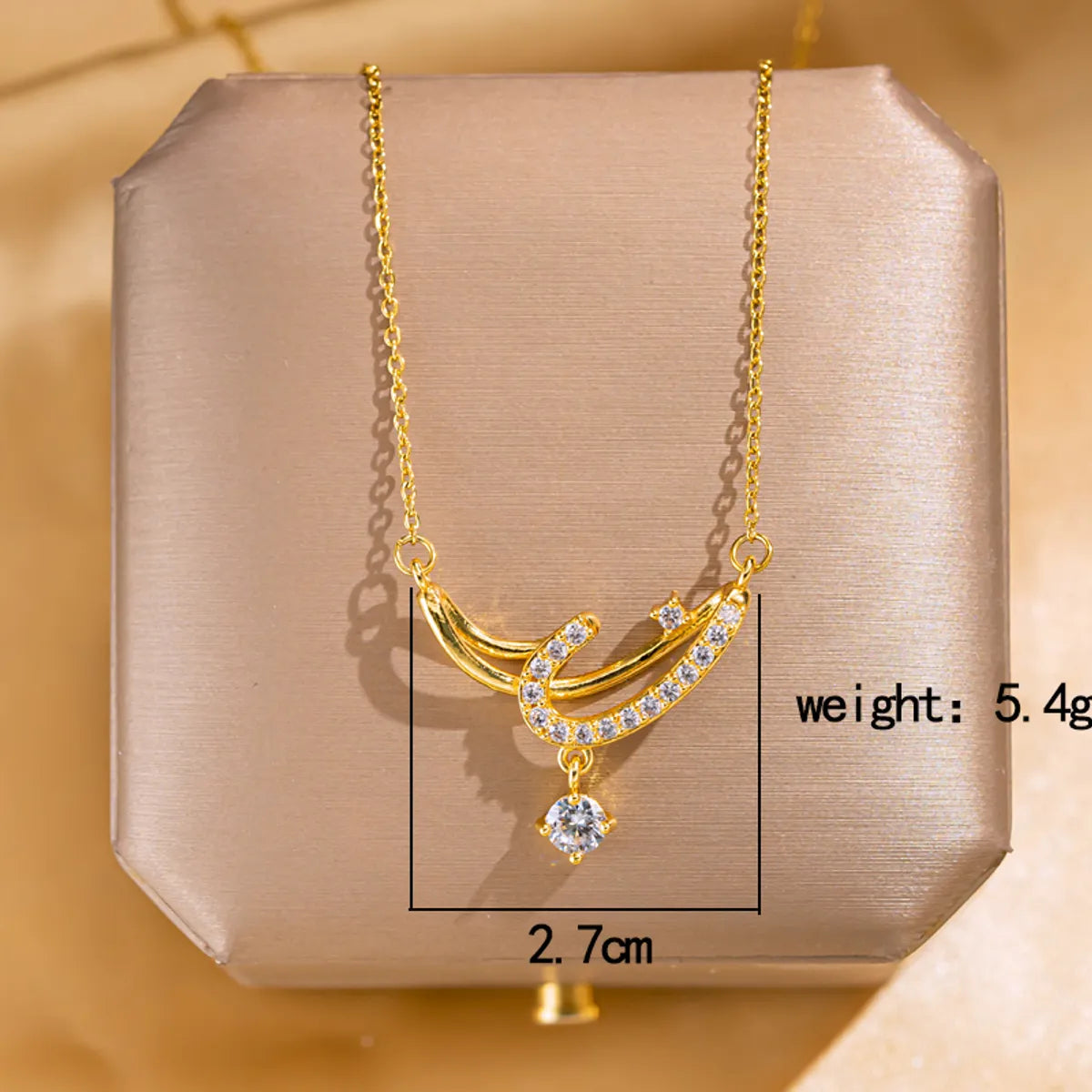 Wholesale Jewelry Elegant Lady Streetwear Geometric Flower Butterfly 304 Stainless Steel Acrylic Zircon 18K Gold Plated Inlay Pendant Necklace