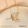 Titanium Steel 18K Gold Plated Casual Commute Plating Diamond Moon Snake Butterfly Resin Opal Zircon Pendant Necklace