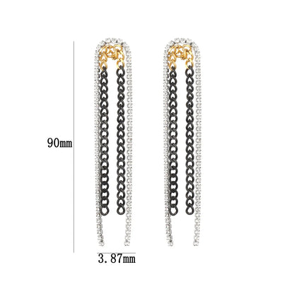 304 Stainless Steel Gold Plated Simple Style Classic Style Inlay Solid Color Rhinestones Bracelets Earrings