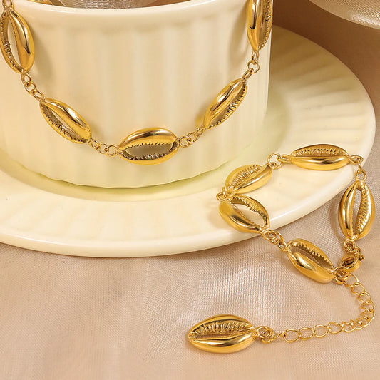 304 Stainless Steel Gold Plated Simple Style Classic Style Plating Constellation Bracelets Necklace