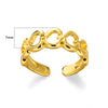 304 Stainless Steel Gold Plated Simple Style Classic Style Plating Heart Shape Rings