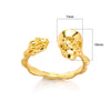 304 Stainless Steel Gold Plated Simple Style Classic Style Plating Heart Shape Rings