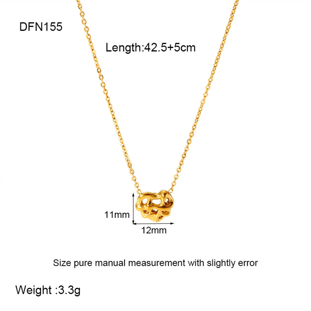 304 Stainless Steel Gold Plated Simple Style Classic Style Plating Solid Color Pendant Necklace