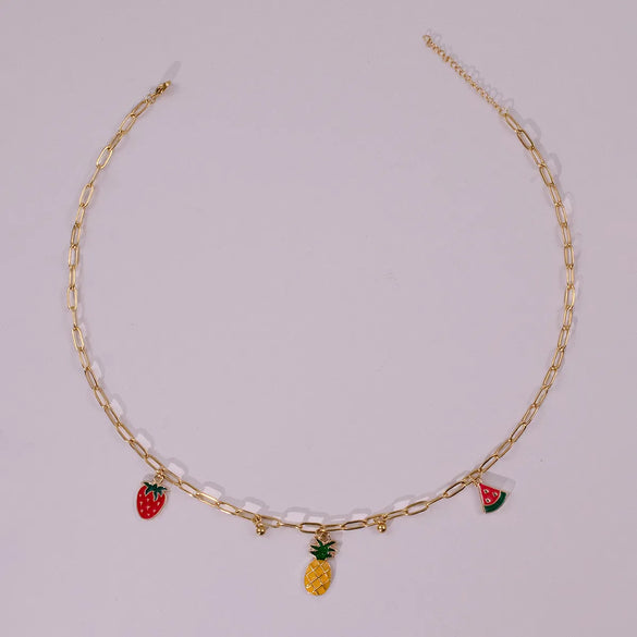 304 Stainless Steel Gold Plated Sweet Plating Fruit Choker