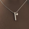 Wholesale Jewelry Hip-Hop Beach Commute Customization Laser Engraving Crown Rectangle 304 Stainless Steel Pendant Necklace
