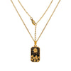 Wholesale Jewelry Hip-Hop Retro Color Block 304 Stainless Steel Pendant Necklace