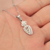 304 Stainless Steel Human Pendant Necklace