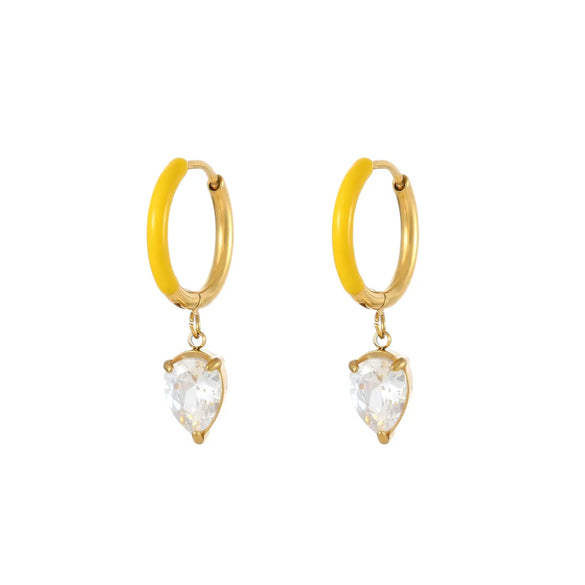 304 Stainless Steel Imitation Diamond Gold Plated Simple Style Geometric Bracelets Earrings Necklace