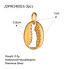 304 Stainless Steel Letter Fruit Pendant