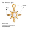 304 Stainless Steel Letter Fruit Pendant