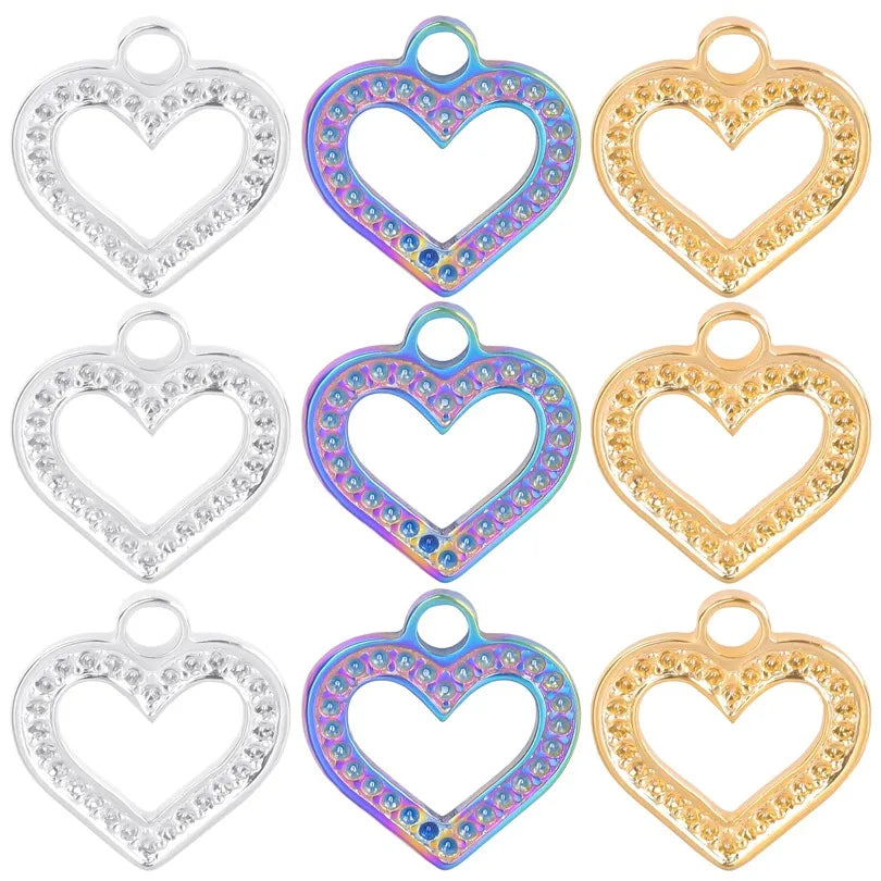 304 Stainless Steel Modern Style Classic Style Plating Heart Shape Pendant Necklace