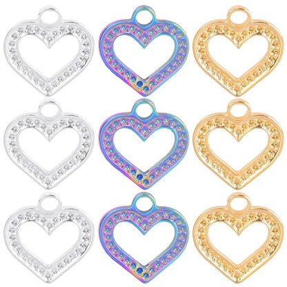 304 Stainless Steel Modern Style Classic Style Plating Heart Shape Pendant Necklace