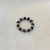 304 Stainless Steel Natural Stone Elastic String Simple Style Beaded Round Rings