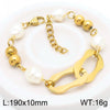 Simple Style Geometric 304 Stainless Steel Resin 18K Gold Plated Bracelets In Bulk