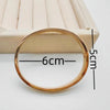 Elegant Simple Style Classic Style Round 304 Stainless Steel Rose Gold Plated Rhinestones Bangle In Bulk