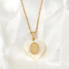 Wholesale Jewelry Simple Style Heart Shape Shell 304 Stainless Steel Shell 18K Gold Plated Plating Pendant Necklace