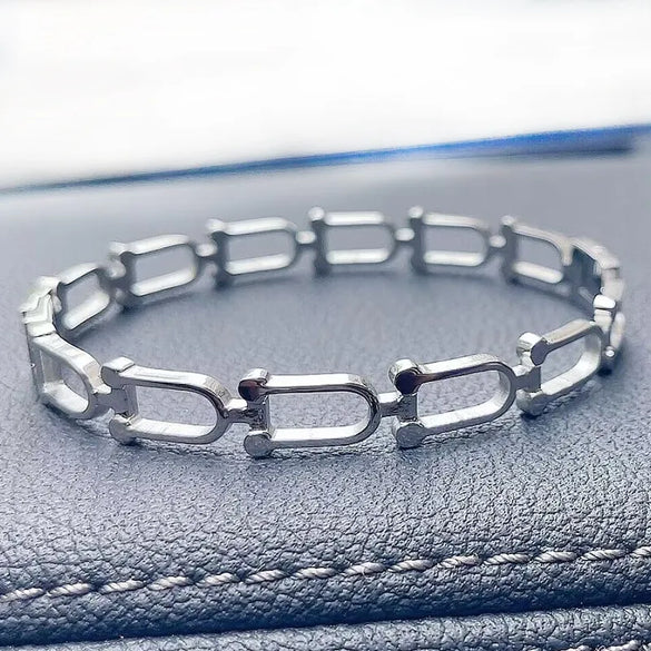 304 Stainless Steel Simple Style Classic Style Geometric Bracelets