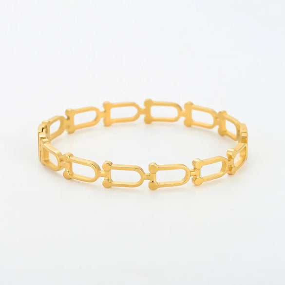 304 Stainless Steel Simple Style Classic Style Geometric Bracelets