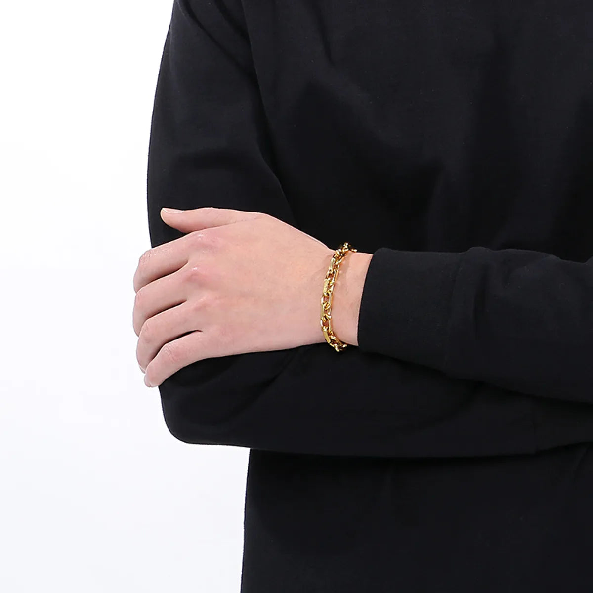 Simple Style Classic Style Geometric 304 Stainless Steel 18K Gold Plated Bracelets In Bulk