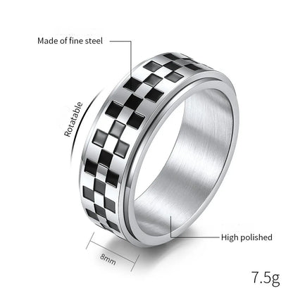 Wholesale Jewelry Simple Style Classic Style Graffiti 304 Stainless Steel Rings