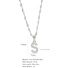 304 Stainless Steel Simple Style Classic Style Inlay Constellation Zircon Pendant Necklace