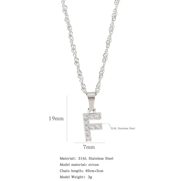 304 Stainless Steel Simple Style Classic Style Inlay Constellation Zircon Pendant Necklace