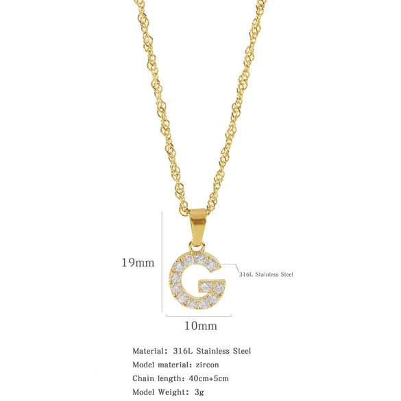 304 Stainless Steel Simple Style Classic Style Inlay Constellation Zircon Pendant Necklace