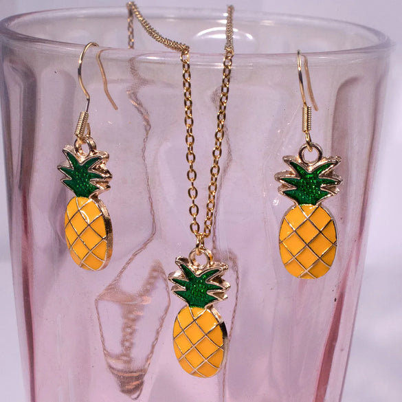 304 Stainless Steel Simple Style Classic Style Plating Fruit Jewelry Set