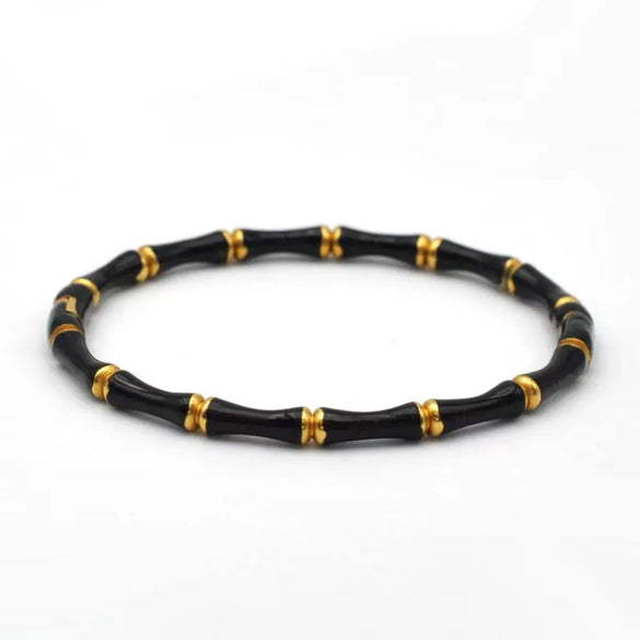 Simple Style Classic Style Solid Color 304 Stainless Steel 18K Gold Plated Bangle In Bulk