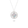 Wholesale Jewelry Simple Style Geometric 304 Stainless Steel Zircon Plating Pendant Necklace