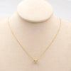 304 Stainless Steel Titanium Steel 18K Gold Plated Casual Simple Style Plating Inlay Geometric Rhinestones Necklace