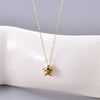 304 Stainless Steel Titanium Steel 18K Gold Plated Elegant Simple Style Plating Solid Color Pendant Necklace