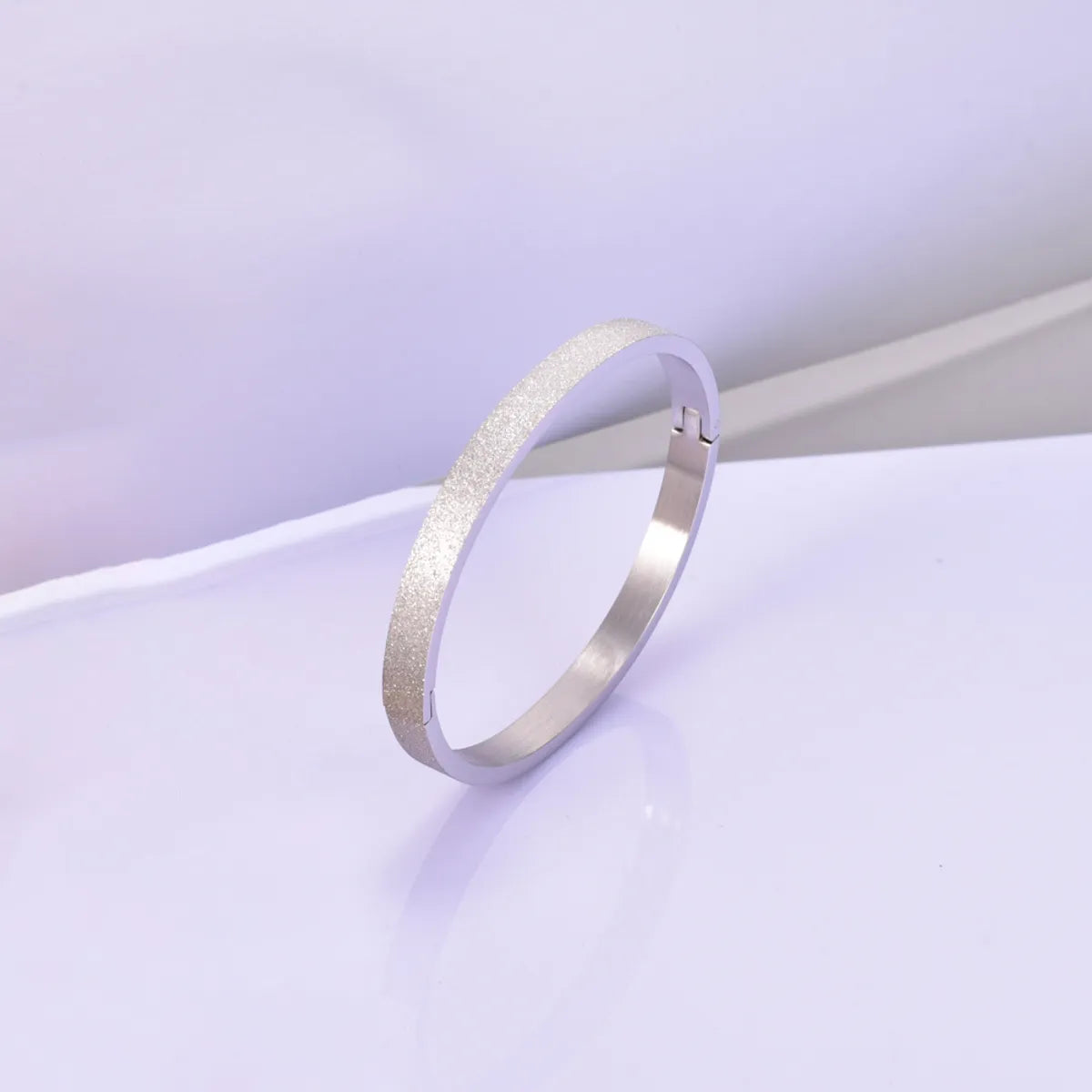 304 Stainless Steel Titanium Steel 18K Gold Plated Simple Style Classic Style Plating Solid Color Bangle