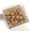 30pcs 8 * 6mm 8 * 7mm Hole 1~1.9mm Glass Solid Color Beads