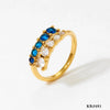 316 Stainless Steel  16K Gold Plated White Gold Plated Gold Plated Casual Plating Geometric Zircon Rings