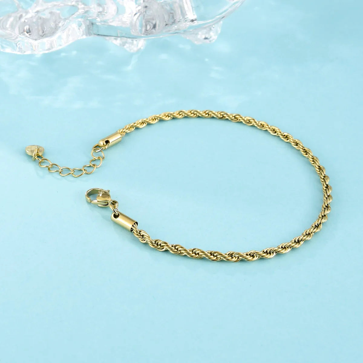 Casual Classic Style Solid Color 304 Stainless Steel 18K Gold Plated Bracelets In Bulk