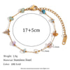 316 Stainless Steel  Gravel 18K Gold Plated Simple Style Classic Style Plating Irregular Bracelets Earrings