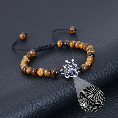 316 Stainless Steel  Natural Stone Simple Style Classic Style Beaded Color Block Bracelets