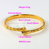IG Style Elegant Classic Style Stripe Waves Knot 316L Stainless Steel  18K Gold Plated No Inlay Bangle In Bulk