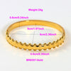 IG Style Elegant Classic Style Stripe Waves Knot 316L Stainless Steel  18K Gold Plated No Inlay Bangle In Bulk