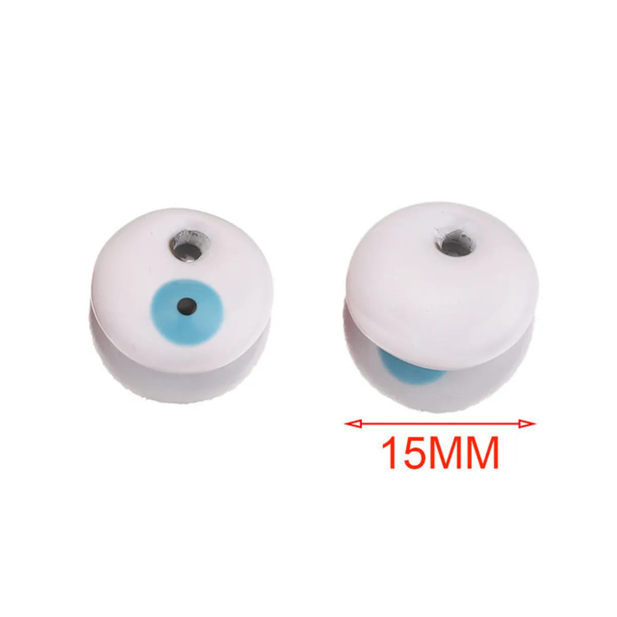 4 PCS/Package 15*15mm 304 Stainless Steel Eye Pendant