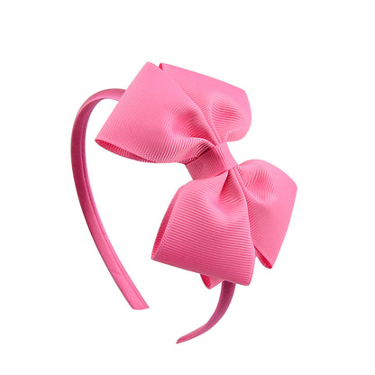 Ribbed Ribbon Children's Bowknot Headband Set