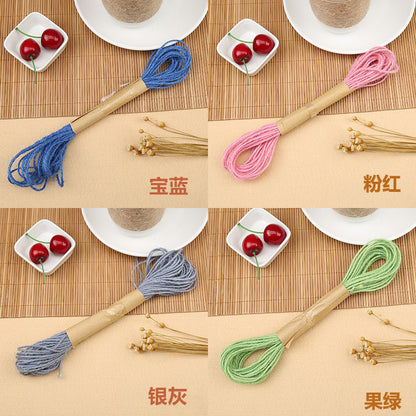 Color hemp rope 3 strands 1.5mm/2mm 10m photo wall special hemp rope DIY hand-woven hemp rope decorative rope