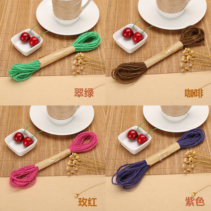 Color hemp rope 3 strands 1.5mm/2mm 10m photo wall special hemp rope DIY hand-woven hemp rope decorative rope