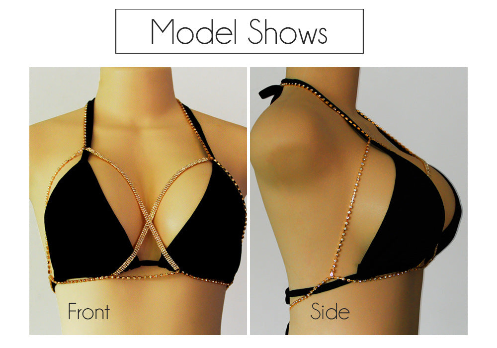 Fashion Hollow Diamond-studded Chain Bikini Body Chain Wholesale Gooddiy