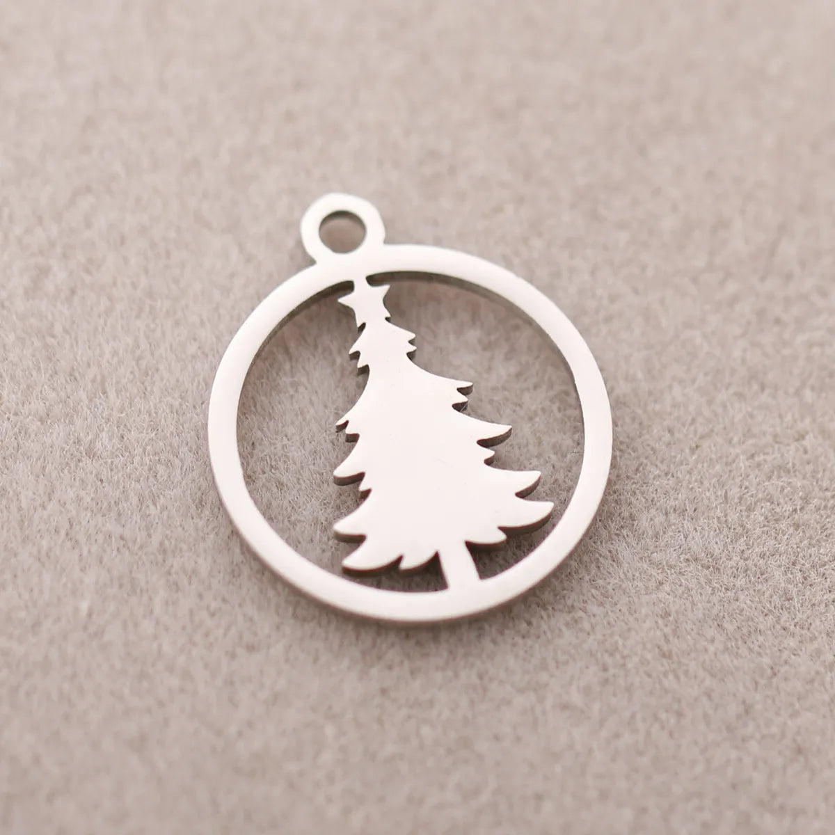 5 PCS/Package 13*16mm 14*19mm 304 Stainless Steel Christmas Tree Snowman Snowflake Pendant