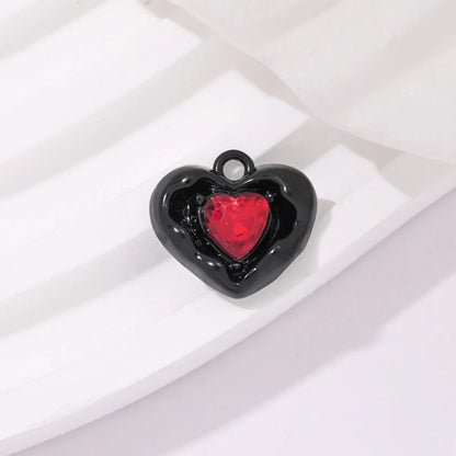 5 PCS/Package 1.5*1.2cm Alloy Heart Shape Pendant