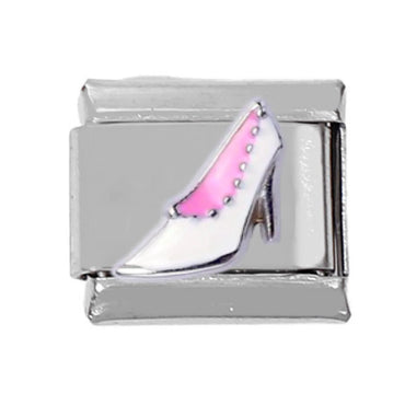 5 PCS/Package 9*10mm 304 Stainless Steel Bag Perfume Bottle High Heel Polished Italian Charms