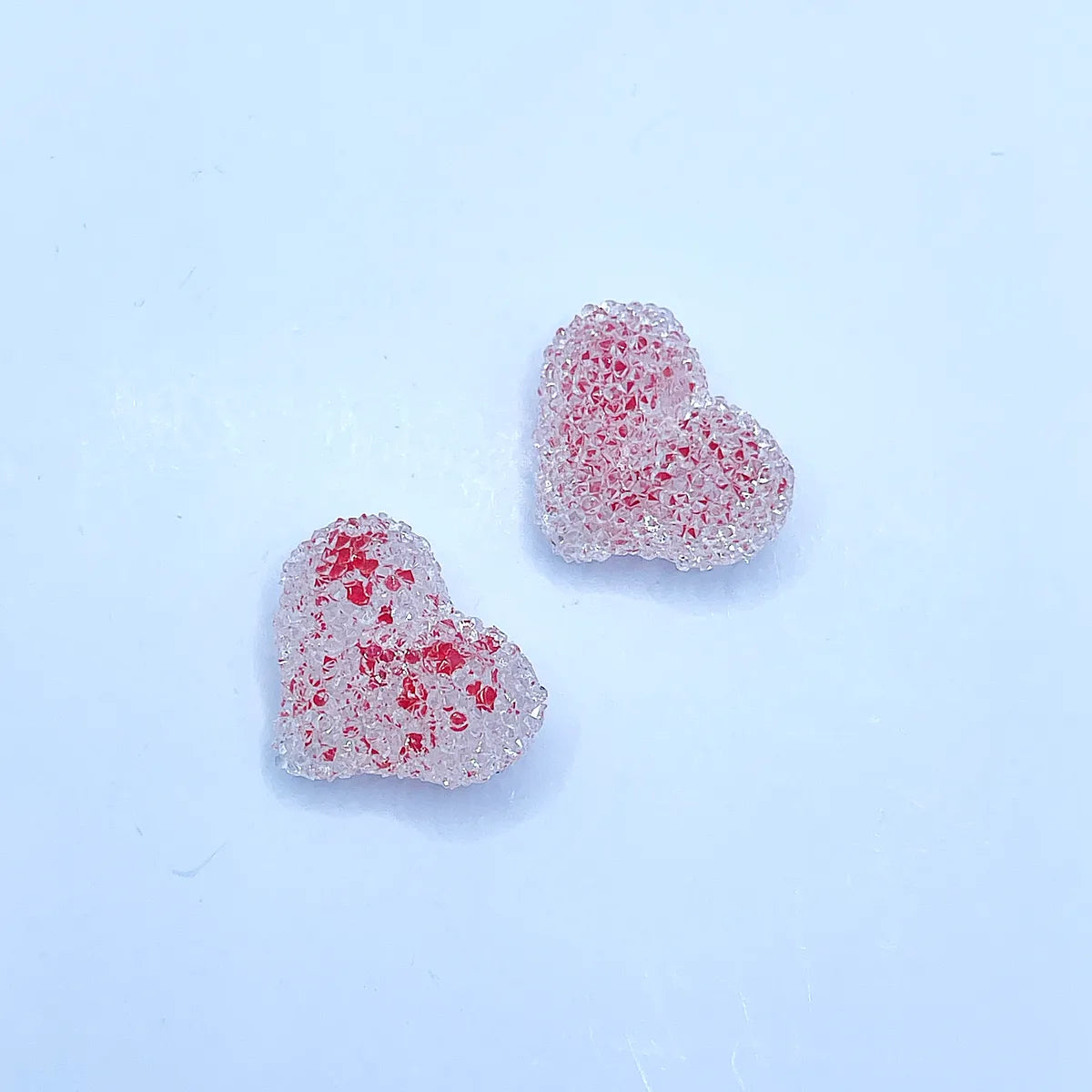 5 PCS/Package Hole 1~1.9mm Synthetic Resin Heart Shape Beads